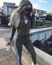 Load image into Gallery viewer, Ladies Solid Tracksuit Women Set Top Pants Suit Female New 2 Piece Set Women Hoodies Pant Clothing Set Warm Newest Clothes